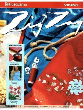Husqvarna Viking Zig Zag Magazine Issue 16 2004 Summer Sewing Patterns